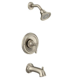 Moen Brantford Brushed Nickel PosiTemp Pressure Balancing EcoPerformance HighPressure Tub and Shower Trim Kit with Shower Hea