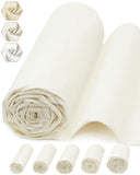 FIVEIZERO 100% Cotton Muslin Fabric by The Yard,63in x 3yd Cream Bleached Cotton Muslin Cloths-Medium Weight Beige Calico Fabric
