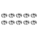 HARFINGTON 10pcs Thread Repair Inserts M10 x 1.5 Male to M5 x 0.8 Female Thread 5mm Long Stainless Steel Reducing Nuts Metric Se