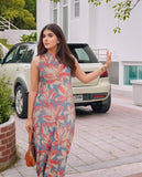 Anni Designer Women'S Rayon Viscose Printed Straight Kurta With Palazzo (Vcm Blue-Vks02_S_Blue_Small),Blue,S,,,