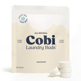 Cobi Clean Laundry Detergent Buds, PlantPowered, Hypoallergenic, 60 Count, DyeFree, CrueltyFree, Vegan, Cold Water Compatible
