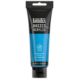 Liquitex BASICS Acrylic Paint, 118ml (4oz) Tube, Fluorescent Blue