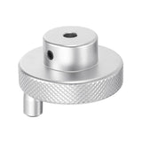 HARFINGTON Aluminum Alloy Handwheel 50mm OD 5mm Bore Lathe Hand Wheel with Rotate Handle Aluminum Milling Machine Handle with Wr