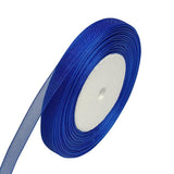 Chenkou Craft Solid Organza Ribbon 3/8(10mm) Blue 1 Roll 50 Yards Craft Bow Party Decoration Packing Ribbons (Blue, 3/8(10mm))