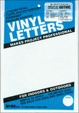 Duro Decal Permanent Adhesive Vinyl Letters & Numbers: 1 Gothic White
