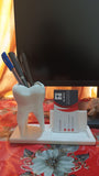 3D Printed Custom Desk Organizer with Logo Pen & Card Holder