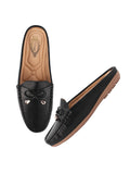 Shoetopia Smart Casual Black Loafers For Women & Girls-Eu41,Black,8,B0D2RM3PMG