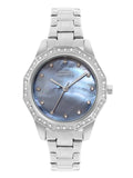 French Connection Mop Blue Round Dial With Ip Steel Stainless Steel Metal Strap Watch - For Womens Fcu9Usm