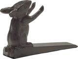 Comfify Rust Brown Cast Iron Mouse Door Stop Wedge – Felt Bottom