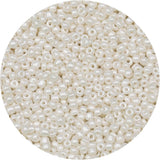 Bala&Fillic Size 11/0 Pearl Colors Seed Beads About 7800pcs/100grams in Bag, Small Craft Seed Beads for Jewelry Making (Pearl -1