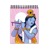 Plan To Gift Krishna Spiral Wiro Diary Notebook Journal Drawing Book Blank Unruled Pages Potrait A4 (Size 8X11)