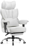 COMHOMA Desk Office Chair 400LBS Big and Tall Office Chairs Ergonomic Gaming Chairs with Wide Seat Leather High Back Chair with 