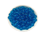 Glass Beads 6mm 140pcs Round Smooth Loose Beads for Bracelet Necklace Jewelry Making Craft DIY(6mm, 50604 Lake Blue)