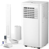 Portable Air Conditioner 8000 BTU, Remote Control, Fan Mode, Cools 350sq. ft, 24 Hour Timer, Quiet Operation,Window, 2 Fan Speed