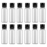 30ml 1 oz Plastic Pour Bottle with Flip Cap Empty Travel Sample Containers Jar for Emollient Water Shower Gel Emulsion - Pack of