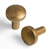 Yanxia Set of 12, SleekTouch Antique Brass Cabinet Knobs - Contemporary Handles for Kitchen and Bathroom Cabinets Zinc Alloy Mad