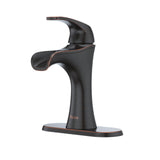 Pfister Jaida Bathroom Sink Faucet, Single Control, 1Handle, Single Hole, Tuscan Bronze Finish, LF042JDYY