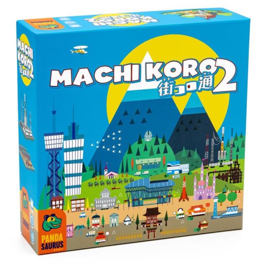 Pandasaurus Games Machi Koro 2 Board Game | City Building Strategy Board Game | Fast-Paced Dice Rolling Game for Adults and Kids