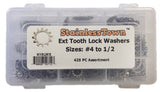 Stainless Steel External Star Lock Washer Assortment Kit