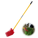 VEVOR Manure Fork, 18 Angled Tines, Horse Manure Rake with Long Fiberglass Handle, 61 in Durable Plastic Pitchfork Muck Rake Too