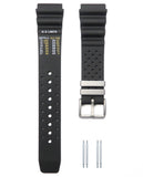 Timewheel 20Mm Mod Black Soft Rubber Watch Band Strap Compatible With Citizen Hyper Aqualand Duplex Promaster Watches -Like New