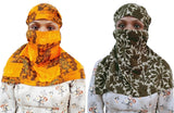 Flihaut Cotton Printed Scarves Scarf Cum Mask For WomenS (Pack Of 2) (Length X Width 32 X 21 Inches)