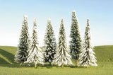 Bachmann Industries Scene Scapes Trees 4- 6 Pine Trees With Snow Train (24 Piece)