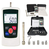 Force Gauge 500N Digital Force Gauge Push and Pull Tester Meter Dynamometer with 500N 50Kgf 110Lbf 1800Oz for Lab Force Test Des