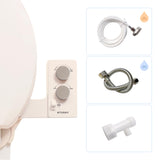 TUSHY Spa SelfCleaning Warm Water Toilet Bidet Attachment. Adjustable Nozzle, Angle & Pressure Control. Easy DIY Home Install, 