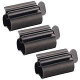 Toothpaste Squeezer - Metal Tube Squeezer Stainless Steel Tube Wringer UDQYQ Toothpaste seat Holder Stand 3 pack (Matt Black)