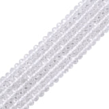 6mm Natural Clear Quartz Faceted Rondelle Loose Beads Jewelry Making DIY Bead 16 Inch