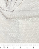 100% Cotton Embroidered Eyelet Fabric Chikan Embroidery by 3-Yards (42 Wide, White- 3Y)