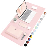 TOWWI Dual Sided Desk Pad, Large Desk Mat, Waterproof Desk Blotter Protector Mouse Pad, Leather Desk Pad Large for Keyboard and 