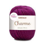 Circulo Charme Yarn for Crochet and Knitting - 433 yds - 100% Mercerized Brazilian Virgin Cotton - Soft Sport Weight - Color 637