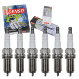 6 pc DENSO Platinum TT Spark Plugs compatible with BMW 328i 3.0L L6 2007-2013