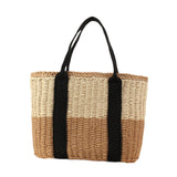 Zoomella Hand Weaving Shoulder Bag Versatile Overnight Bag For Summer Vacation Travel C