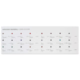 Schmincke - HORADAM AQUARELL dot Card Supergranulation, 24 dots, for Testing The Finest watercolours, Colour Chart