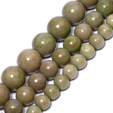 Xilitata Natural Brown Phoenix Stone Beads Polished Round Smooth Loose Stone Beads for DIY Jewelry Making, 8 mm (About 46 pcs), 