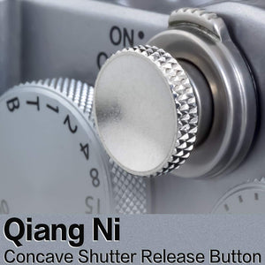 Fuji Shutter Release Button Accessories: Fujifilm Camera SOFE Shutter Button - Silver Shutter Button for Canon Nikon Leica Film