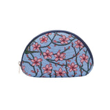 Signare Tapestry Cosmetic Bag Toiletry Makeup Bag for Women With Blossom and Swallow Design (COSM-BLOS)