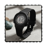 Papio Purple Color Kids Digital Watch For Womens, Girls And Boys | Led Display | Alarm, Stopwatch & Day-Date | Light Button | Si