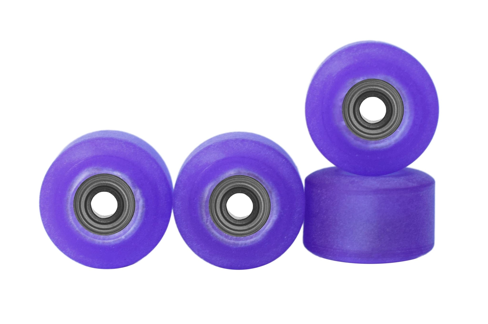 Teak Tuning Apex 61D Urethane Fingerboard Wheels - New Street Shape, 7.7mm Diameter - Ultra Spin Bearings - Made in The USA - UV