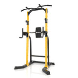 Zenova Power Tower Pull Up Bar Station Pull Up Tower Dip Station For Home Fitness Exercise Multi-Function Workout Equipment Squat Rack (Yellow) -Like New