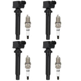 ECCPP 4 ignition coils with 4 iridium Spark Plugs,UF562,coils packs,for Suzuki SX4 2007 2008 2009,Grand Vitara 2006 2007 2008,L4