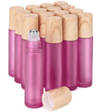 Ellbest 16pack 10ml Essential Oil Glass Bottle Glass Roller Bottles with Stainless Steel Roller Balls Reusable Refillable Bottle
