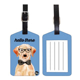Nutcase Designer Luggage Travel Baggage Tags Single Tag With Name Card Inside Hipster Pitbull
