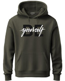 Adro Men'S Cotton Neck Hooded Sweatshirt (H21-M-Byo-Ol_Olive_L)