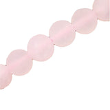 Matte Gemstone Beads for Jewelry Making, Sold per Bag 5 Strands Inside (Matte Rose Quartz, 8mm)