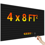 Ezlaino Slat Wall 4FT x 8FT, Versatile PVC Slatwall Paneling w/Long-Lasting Durability, Easy to Clean, Fits Most Slatwall Access