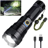 BengMxj Rechargeable LED Flashlights High Lumens Tactical Flashlight with Zoomable Super Bright Waterproof Flashlights for Emerg